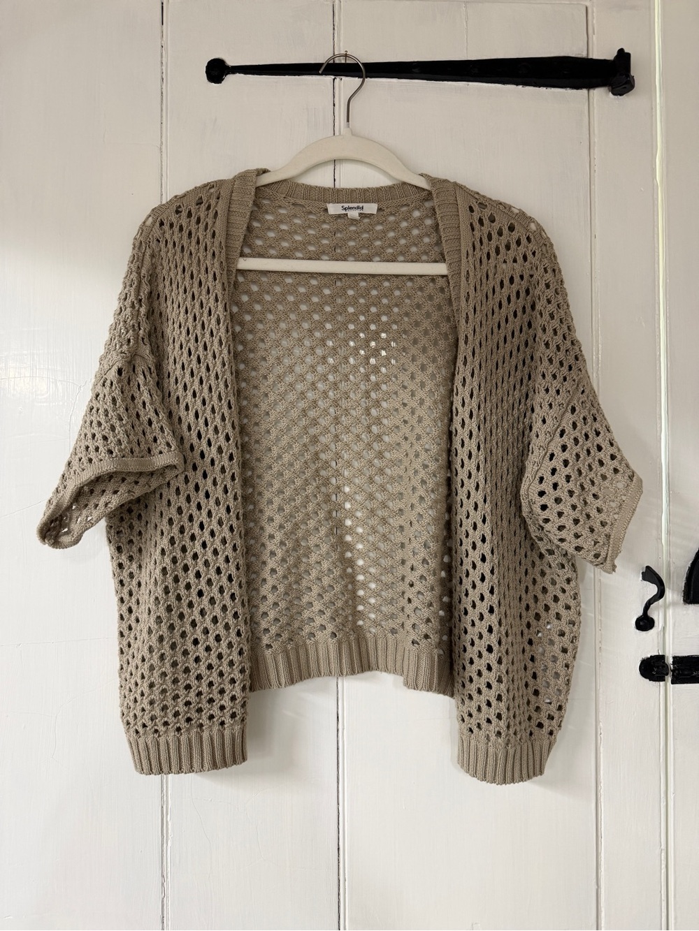 Splendid Nova Pointelle Short-Sleeved Cardigan